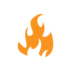 Flame icon design template vector isolated
