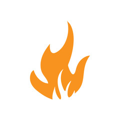 Flame icon design template vector isolated