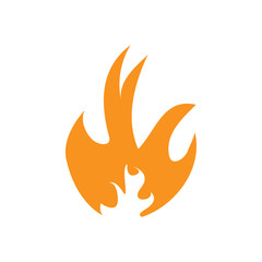 Flame icon design template vector isolated