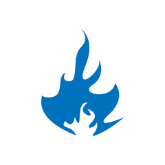 Flame icon design template vector isolated
