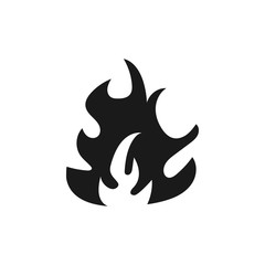 Flame icon design template vector isolated