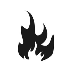 Flame icon design template vector isolated