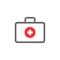 First aid icon design template vector isolated