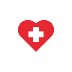 First aid icon design template vector isolated