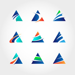 Abstract Triangle Business Logo Collection