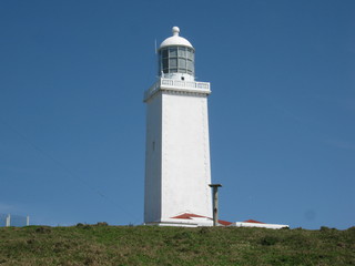 lighthouse on coast of the mediterranean sea