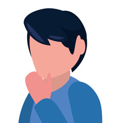business man thinking pose