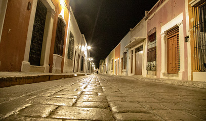 Spanish town Campeche in Mexico