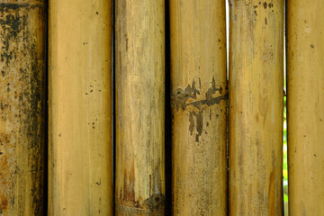 old brown tone bamboo plank fence texture for background.close up of old brown tone bamboo plank fence texture for background.