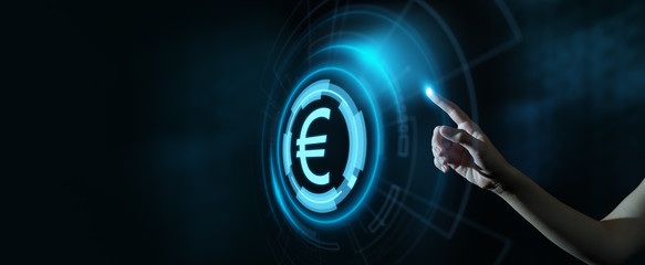 Euro Currency Money Symbol Icon Sign. Business Finance Concept