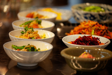 organic Delicious chinese food on a white background