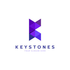 Obraz premium Duotones Letter K logo 