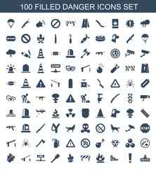 100 danger icons