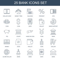 25 bank icons