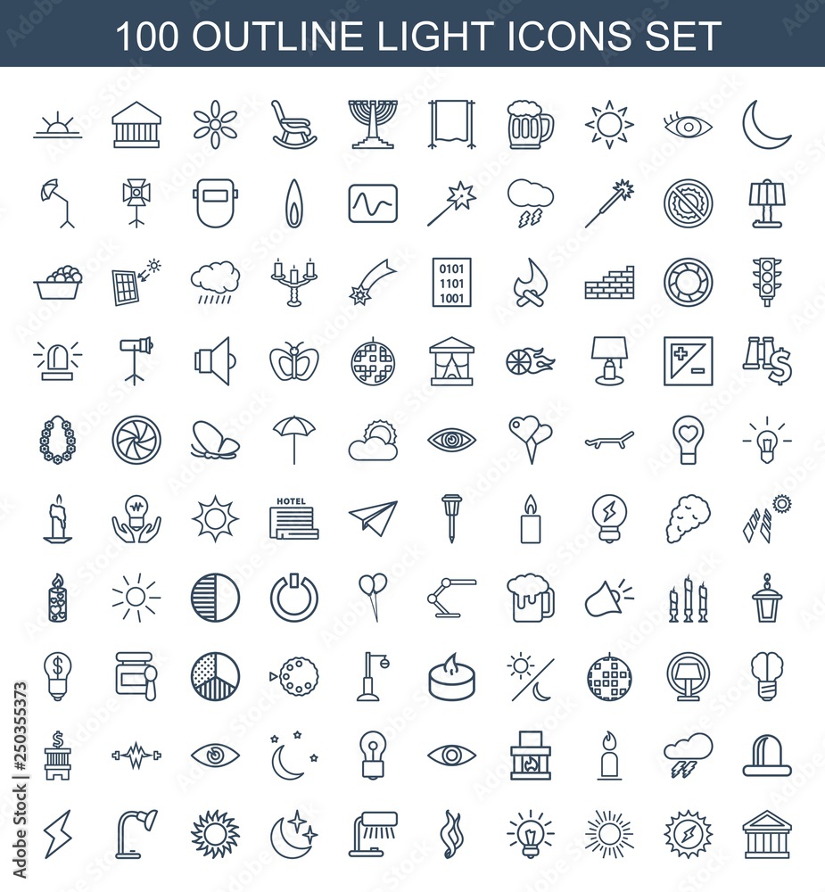 Sticker light icons