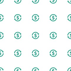 money exchange icon pattern seamless white background