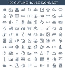 100 house icons