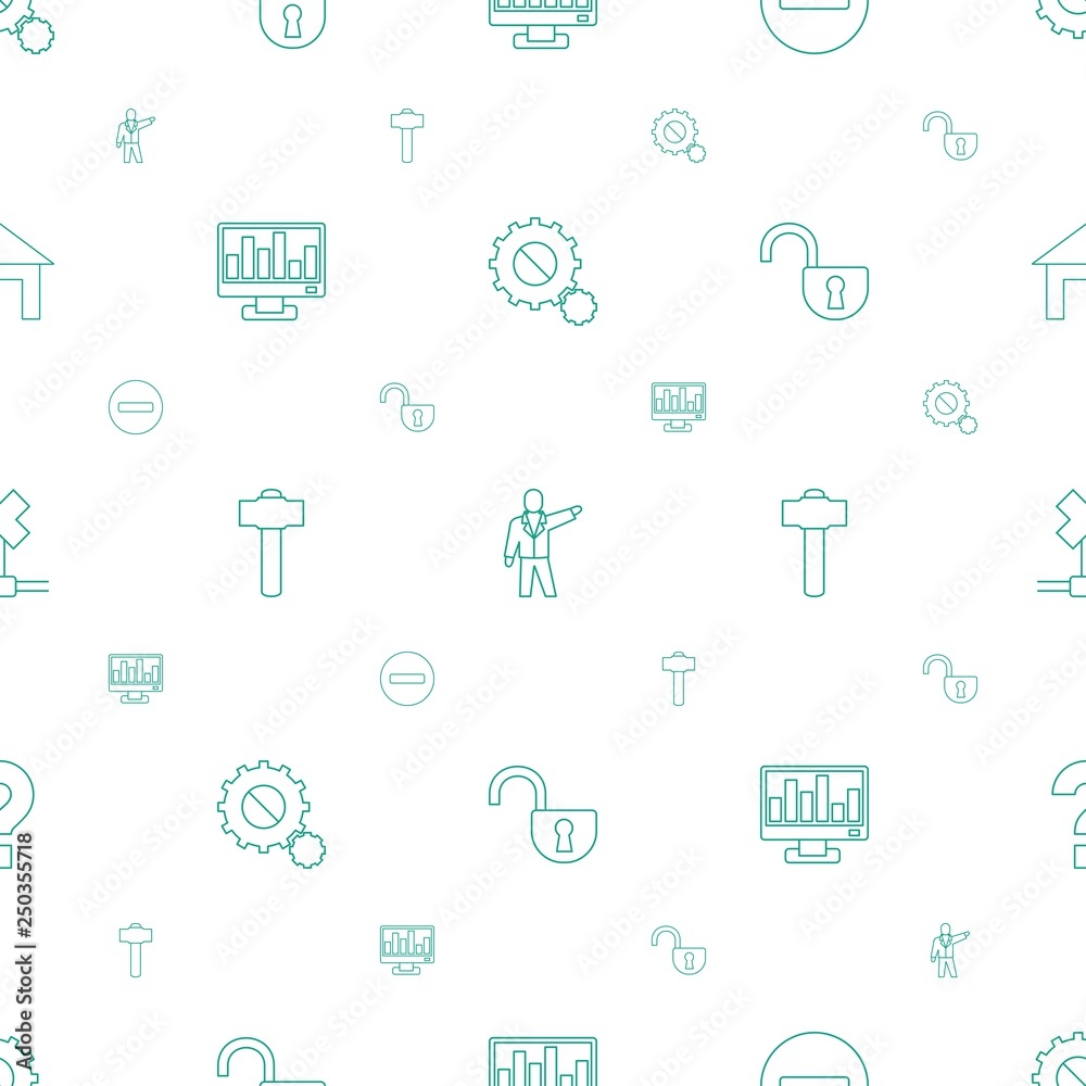 Poster web icons pattern seamless white background