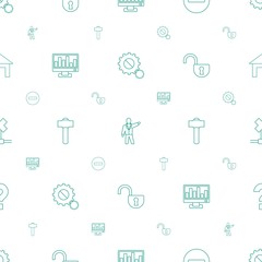 web icons pattern seamless white background