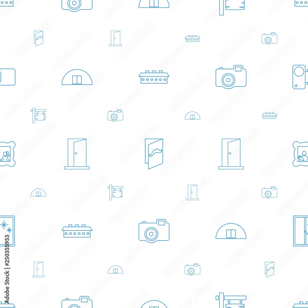Aufkleber frame icons pattern seamless white background