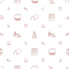 car icons pattern seamless white background
