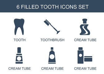 Fototapeta premium 6 tooth icons