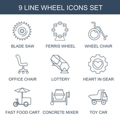 9 wheel icons