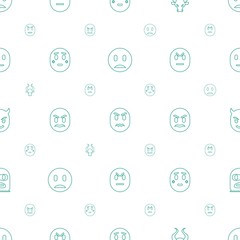 angry icons pattern seamless white background