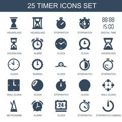 25 timer icons