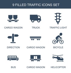 9 traffic icons