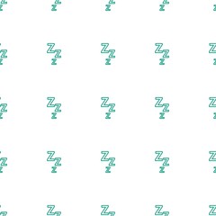 zzz icon pattern seamless white background