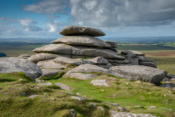 Rough Tor is a tor on Bodmin Moor, near St Breward, Cornwall, UK. The Summit is 1313 ft above mean sea level and therefore the second highest point in Cornwall.