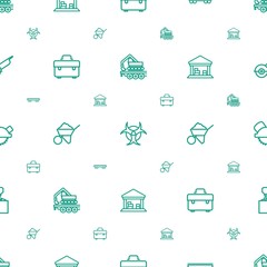 industrial icons pattern seamless white background