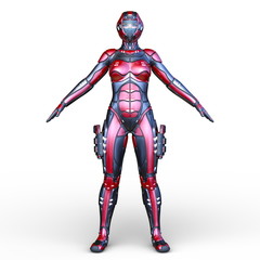 Fototapeta premium サイバーウーマン