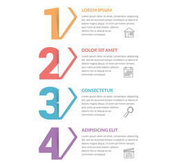 Four Steps - Infographic Template