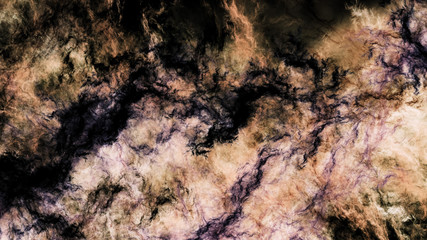 Fototapeta na wymiar Abstract beige and black marble texture. Colorful fractal background. 3d rendering.