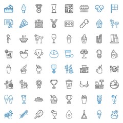 cup icons set