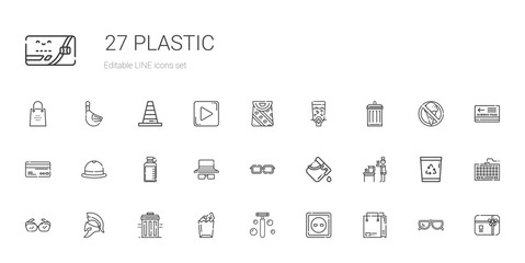 Fototapeta na wymiar plastic icons set