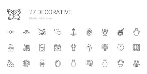 decorative icons set