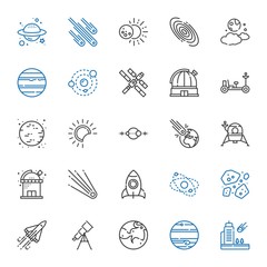 astronomy icons set © NinjaStudio