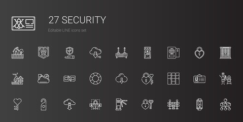 security icons set