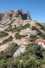 Fototapeta na wymiar Montserrat monastery in Catalonia