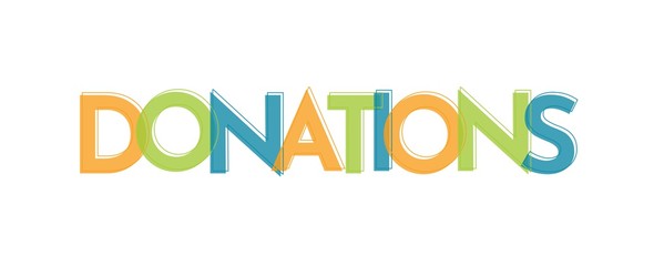 Donations word concept