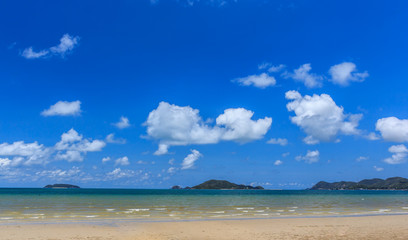 Beautiful beach and sky.
