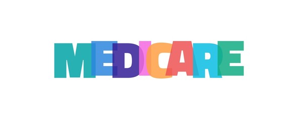 Medicare word concept - obrazy, fototapety, plakaty