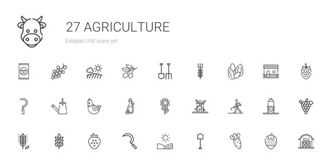 Fototapeta na wymiar agriculture icons set
