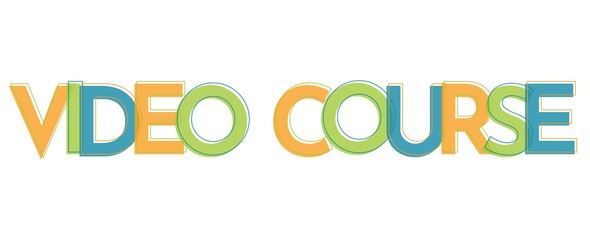 Video course word concept