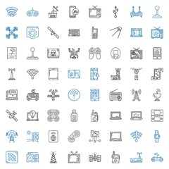wireless icons set