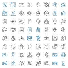 map icons set