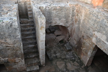 View into Tomb 8 from Ground Level, Tombs of the Kings, Paphos, Cyprus